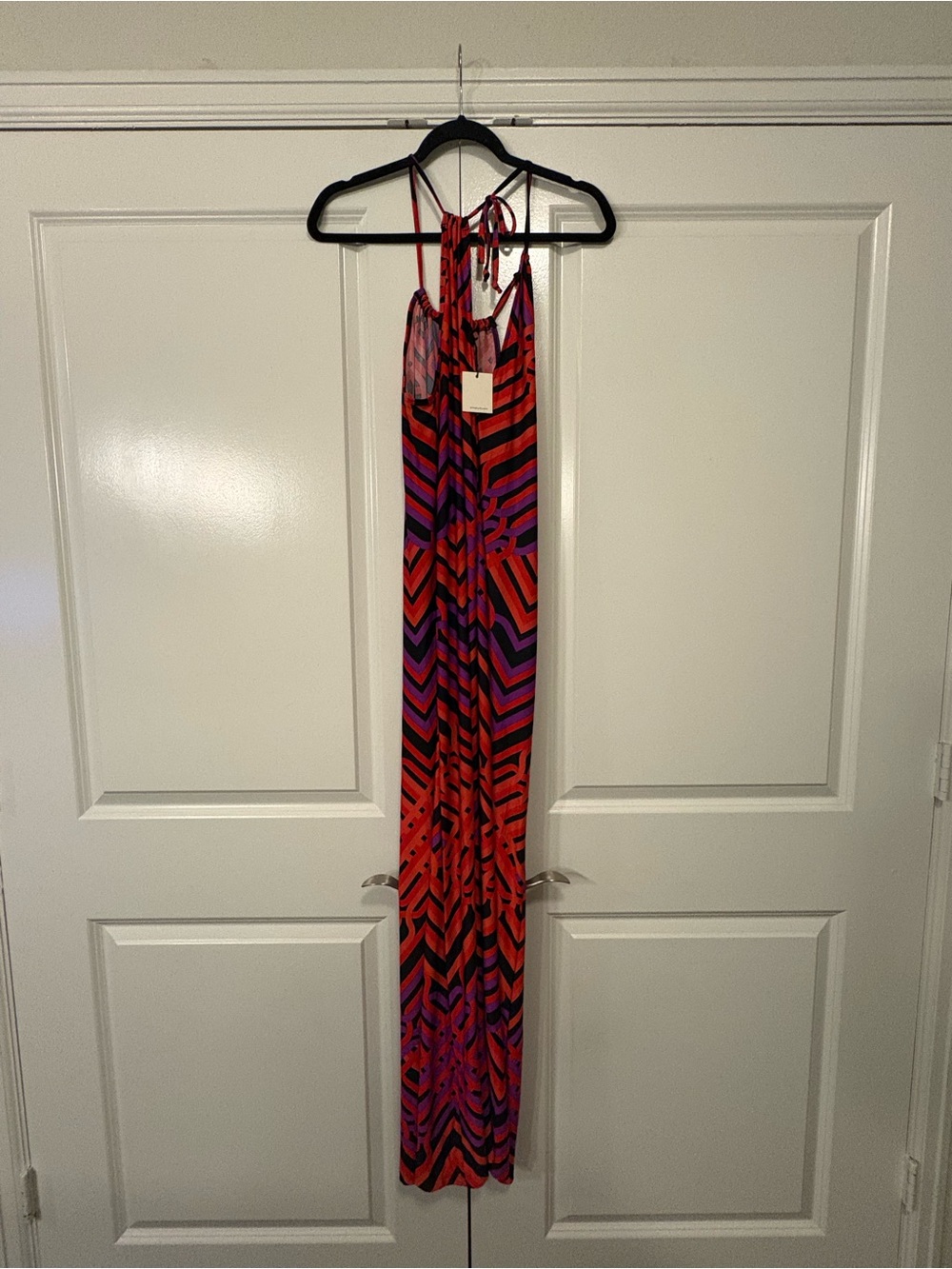 Trina Turk Red & Purple Geometric Dress - Picture 7 of 10